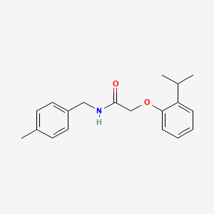 molecular formula C19H23NO2 B5798797 2-(2-isopropylphenoxy)-N-(4-methylbenzyl)acetamide 