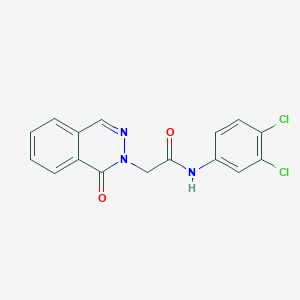 molecular formula C16H11Cl2N3O2 B5798804 N-(3,4-dichlorophenyl)-2-(1-oxo-2(1H)-phthalazinyl)acetamide 