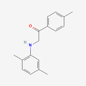 molecular formula C17H19NO B5798816 2-[(2,5-dimethylphenyl)amino]-1-(4-methylphenyl)ethanone 