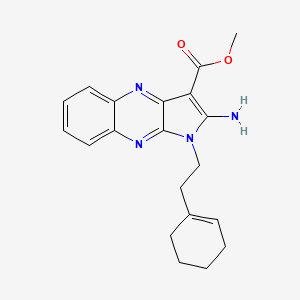 molecular formula C20H22N4O2 B5798845 methyl 2-amino-1-[2-(1-cyclohexen-1-yl)ethyl]-1H-pyrrolo[2,3-b]quinoxaline-3-carboxylate 