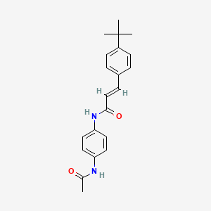 molecular formula C21H24N2O2 B5798866 N-[4-(acetylamino)phenyl]-3-(4-tert-butylphenyl)acrylamide 