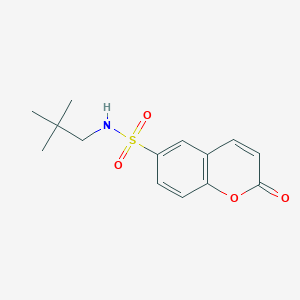molecular formula C14H17NO4S B5798885 N-(2,2-dimethylpropyl)-2-oxo-2H-chromene-6-sulfonamide 