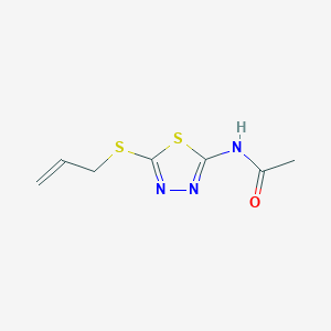molecular formula C7H9N3OS2 B5798889 N-[5-(allylthio)-1,3,4-thiadiazol-2-yl]acetamide 