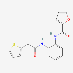 molecular formula C17H14N2O3S B5798898 N-(2-{[2-(2-thienyl)acetyl]amino}phenyl)-2-furamide 