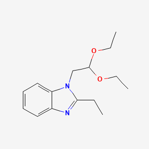 molecular formula C15H22N2O2 B5798924 1-(2,2-diethoxyethyl)-2-ethyl-1H-benzimidazole 