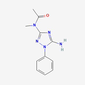 molecular formula C11H13N5O B5798948 N-(5-amino-1-phenyl-1H-1,2,4-triazol-3-yl)-N-methylacetamide 