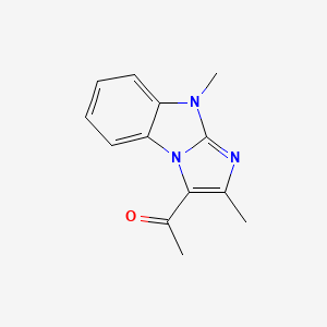 molecular formula C13H13N3O B5798957 1-(2,9-dimethyl-9H-imidazo[1,2-a]benzimidazol-3-yl)ethanone 