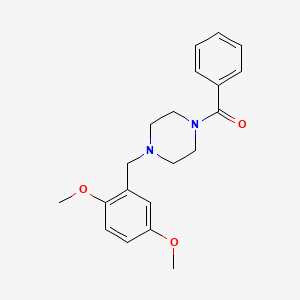 molecular formula C20H24N2O3 B5798968 1-benzoyl-4-(2,5-dimethoxybenzyl)piperazine 