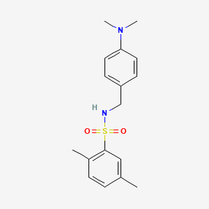 molecular formula C17H22N2O2S B5798985 N-[4-(dimethylamino)benzyl]-2,5-dimethylbenzenesulfonamide 