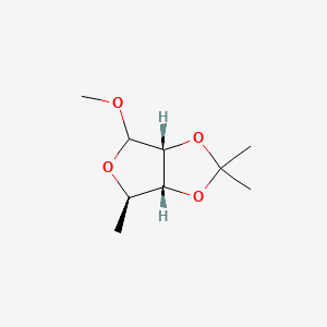 molecular formula C9H16O4 B579899 甲基-5-脱氧-2,3-O-异丙基-D-呋喃核糖苷 CAS No. 78341-97-6