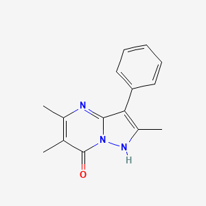 molecular formula C15H15N3O B5798998 2,5,6-trimethyl-3-phenylpyrazolo[1,5-a]pyrimidin-7(4H)-one 