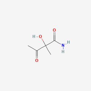 molecular formula C5H9NO3 B579902 2-Hydroxy-2-methyl-3-oxobutanamide CAS No. 18354-48-8