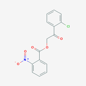 molecular formula C15H10ClNO5 B5799024 2-(2-chlorophenyl)-2-oxoethyl 2-nitrobenzoate 