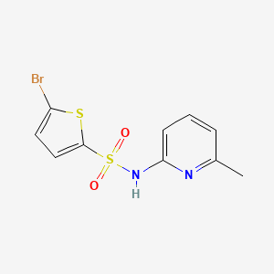 molecular formula C10H9BrN2O2S2 B5799032 5-bromo-N-(6-methyl-2-pyridinyl)-2-thiophenesulfonamide 