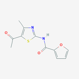 molecular formula C11H10N2O3S B5799047 N-(5-acetyl-4-methyl-1,3-thiazol-2-yl)-2-furamide 