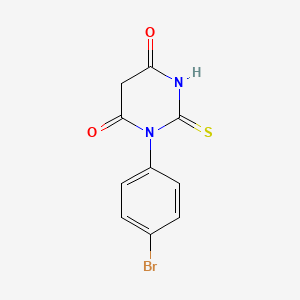 molecular formula C10H7BrN2O2S B5799081 1-(4-bromophenyl)-2-thioxodihydro-4,6(1H,5H)-pyrimidinedione 