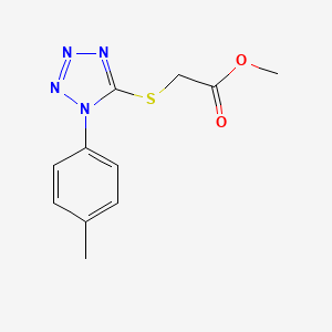 molecular formula C11H12N4O2S B5799108 methyl {[1-(4-methylphenyl)-1H-tetrazol-5-yl]thio}acetate 