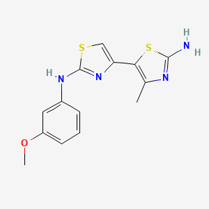 molecular formula C14H14N4OS2 B5799114 N~2~-(3-methoxyphenyl)-4'-methyl-4,5'-bi-1,3-thiazole-2,2'-diamine 