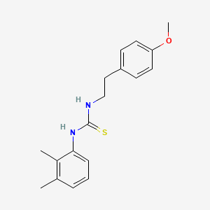 molecular formula C18H22N2OS B5799130 N-(2,3-dimethylphenyl)-N'-[2-(4-methoxyphenyl)ethyl]thiourea 