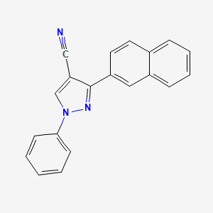 molecular formula C20H13N3 B5799147 3-(2-naphthyl)-1-phenyl-1H-pyrazole-4-carbonitrile 