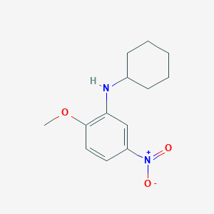 molecular formula C13H18N2O3 B5799154 N-cyclohexyl-2-methoxy-5-nitroaniline 