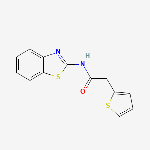 molecular formula C14H12N2OS2 B5799165 N-(4-methyl-1,3-benzothiazol-2-yl)-2-(2-thienyl)acetamide 