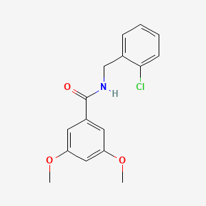 molecular formula C16H16ClNO3 B5799166 N-(2-chlorobenzyl)-3,5-dimethoxybenzamide 