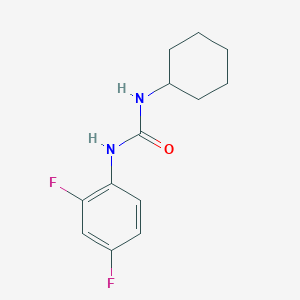 molecular formula C13H16F2N2O B5799175 N-cyclohexyl-N'-(2,4-difluorophenyl)urea 