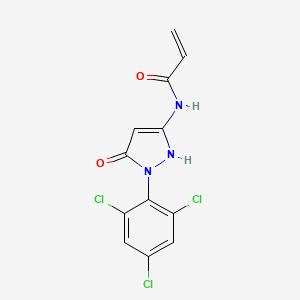 B579921 1-(2,4,6-Trichlorophenyl)-3-propeneamido-5-pyrazolone CAS No. 15957-48-9