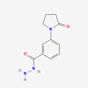 molecular formula C11H13N3O2 B5799251 3-(2-oxo-1-pyrrolidinyl)benzohydrazide 