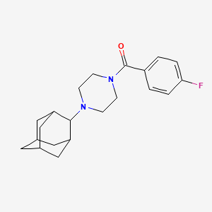 molecular formula C21H27FN2O B5799255 1-(2-adamantyl)-4-(4-fluorobenzoyl)piperazine 