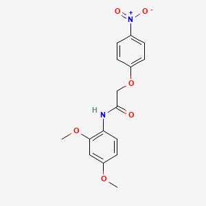 molecular formula C16H16N2O6 B5799258 N-(2,4-dimethoxyphenyl)-2-(4-nitrophenoxy)acetamide 