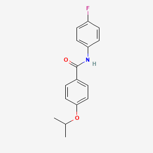 molecular formula C16H16FNO2 B5799262 N-(4-fluorophenyl)-4-isopropoxybenzamide 