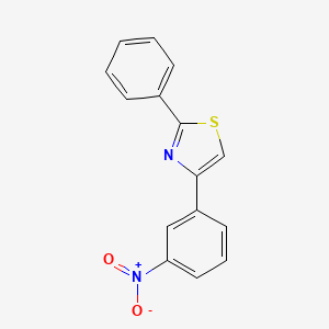 molecular formula C15H10N2O2S B5799286 4-(3-nitrophenyl)-2-phenyl-1,3-thiazole 