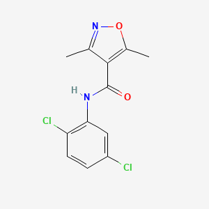 molecular formula C12H10Cl2N2O2 B5799316 N-(2,5-dichlorophenyl)-3,5-dimethyl-4-isoxazolecarboxamide 
