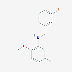 molecular formula C15H16BrNO B5799343 (3-bromobenzyl)(2-methoxy-5-methylphenyl)amine CAS No. 355816-46-5