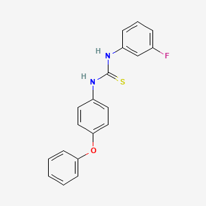 molecular formula C19H15FN2OS B5799356 N-(3-fluorophenyl)-N'-(4-phenoxyphenyl)thiourea 