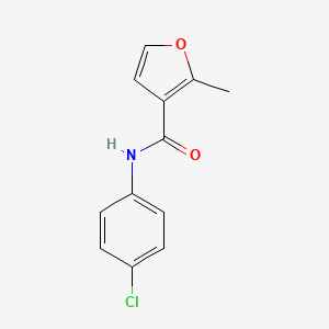 molecular formula C12H10ClNO2 B5799367 N-(4-chlorophenyl)-2-methyl-3-furamide 