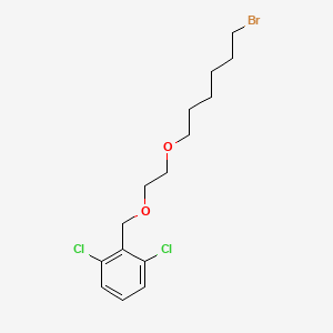 B579939 2-[2-(6-Bromohexyloxy)ethoxymethyl]-1,3-dichlorobenzene CAS No. 503070-57-3