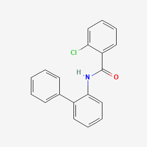 molecular formula C19H14ClNO B5799394 N-2-biphenylyl-2-chlorobenzamide 