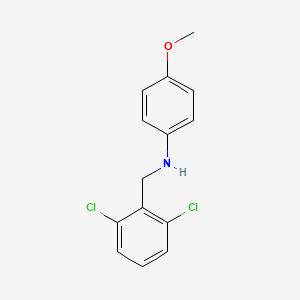 molecular formula C14H13Cl2NO B5799405 (2,6-dichlorobenzyl)(4-methoxyphenyl)amine 