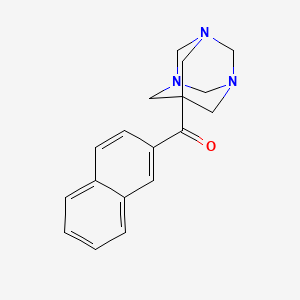 molecular formula C18H19N3O B5799451 2-naphthyl(1,3,5-triazatricyclo[3.3.1.1~3,7~]dec-7-yl)methanone 