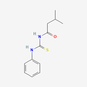 molecular formula C12H16N2OS B5799462 N-(anilinocarbonothioyl)-3-methylbutanamide 