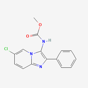 molecular formula C15H12ClN3O2 B5799486 methyl (6-chloro-2-phenylimidazo[1,2-a]pyridin-3-yl)carbamate 