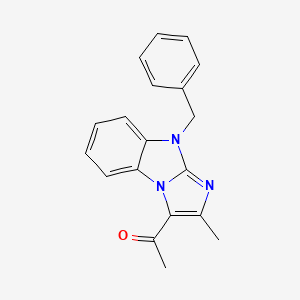 molecular formula C19H17N3O B5799513 1-(9-benzyl-2-methyl-9H-imidazo[1,2-a]benzimidazol-3-yl)ethanone 