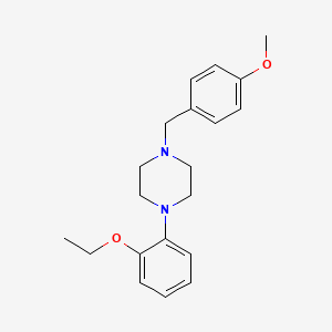 molecular formula C20H26N2O2 B5799520 1-(2-ethoxyphenyl)-4-(4-methoxybenzyl)piperazine 