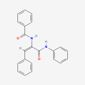 molecular formula C22H18N2O2 B5799549 N-[1-(anilinocarbonyl)-2-phenylvinyl]benzamide 