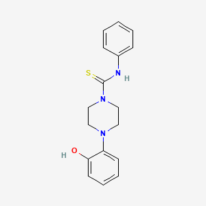 molecular formula C17H19N3OS B5799557 4-(2-hydroxyphenyl)-N-phenyl-1-piperazinecarbothioamide 