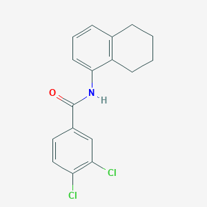 molecular formula C17H15Cl2NO B5799559 3,4-dichloro-N-(5,6,7,8-tetrahydro-1-naphthalenyl)benzamide 