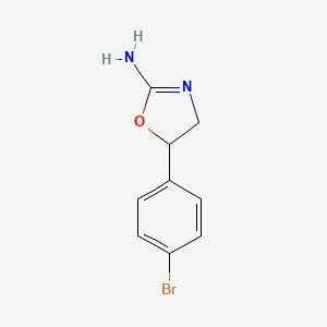 B579961 5-(4-Bromophenyl)-4,5-dihydro-1,3-oxazol-2-amine CAS No. 10145-39-8